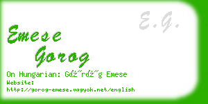 emese gorog business card